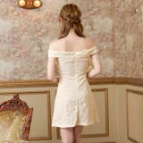 むっちり谷間魅せ上品レースAラインミニ丈キャバドレス[SML/3サイズ展開] | Dazzy | 詳細画像13 