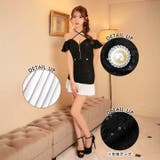 SEXYなデコルテクロス谷間ジップに輝くスパンコールで注目度UP!!プリーツミニ… | Dazzy | 詳細画像7 