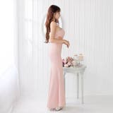 ワンショルリボンウエストシアースリット入りタイトロング丈キャバドレス[SML 3… | Dazzy | 詳細画像10 