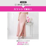 ワンショルリボンウエストシアースリット入りタイトロング丈キャバドレス[SML 3… | Dazzy | 詳細画像5 