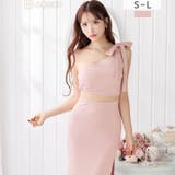 ワンショルリボンウエストシアースリット入りタイトロング丈キャバドレス[SML 3… | Dazzy | 詳細画像6 