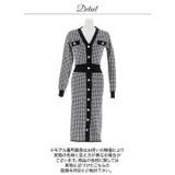 千鳥柄 Vネック フロントボタン | Dazzy | 詳細画像11 