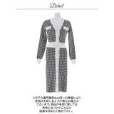 千鳥柄 Vネック フロントボタン | Dazzy | 詳細画像13 