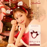 ファーリボンバンビ耳カチューシャ【2025サンタ/コスプレ】 | Dazzy | 詳細画像1 