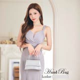 [2way]メタリック スクエア ワンハンドル バッグ | Dazzy | 詳細画像1 