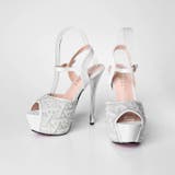 [14cmヒール]パール ストーン ラメストラップ付き | Dazzy | 詳細画像3 