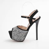 [14cmヒール]パール ストーン ラメストラップ付き | Dazzy | 詳細画像4 