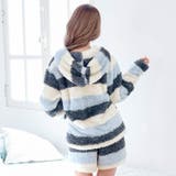 ルームウェア ボーダー フード付き | Dazzy | 詳細画像7 