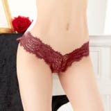 スタンダードショーツ バックリボン 総レース | Dazzy | 詳細画像2 