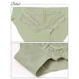 [ノンワイヤー]ナチュラルソフトレースブラジャー&フルバックショーツ | Dazzy | 詳細画像10 