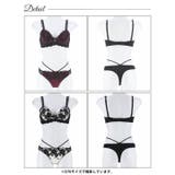 [三上悠亜着用]ブリリアントダークフルールブラジャー&Tバックショーツ | Dazzy | 詳細画像9 