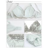 トゥインクルグレースフラワー脇高ブラジャー&フルバックショーツ | Dazzy | 詳細画像10 