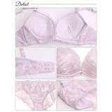 ブリリアントペールフラワーブラジャー&バック透けフルバックショーツ | Dazzy | 詳細画像10