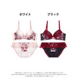 ファビュラスローズレース脇高ブラジャー&フルバックショーツ | Dazzy | 詳細画像8