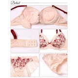 【EFサイズ】ロマンティックガーリーハートブラジャー&バック透けフルバックショー… | Dazzy | 詳細画像10