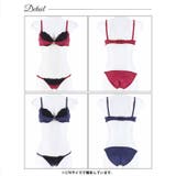 グロッシーサテンリングブラジャー&フルバックショーツ | Dazzy | 詳細画像8 