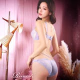 【Reinest】エレガンスペタルコードブラジャー&バック透けフルバックショーツ | Dazzy | 詳細画像3