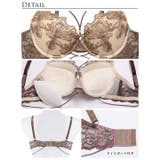 【Reinest】エレガンスペタルコードブラジャー&バック透けTバックショーツ | Dazzy | 詳細画像10 