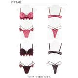 [Reinest]クイーンベリーハートブラジャー&バック透けTバックショーツ | Dazzy | 詳細画像9 
