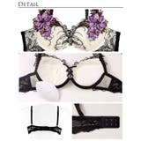 [Reinest]ロイヤルフラワーモチーフブラジャー&バック透けフルバックショー… | Dazzy | 詳細画像10 