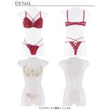 [永尾まりや着用][Reinest]レーヴブロッサムレースアップブラジャー&バッ… | Dazzy | 詳細画像9 