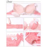 プリンセスリボンスカラップブラジャー&サイド紐フルバックショーツ | Dazzy | 詳細画像10 