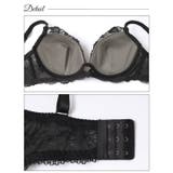 【EFサイズ】グリッターアイビーエンブロイダリー脇高ブラジャー&バック透けフルバ… | Dazzy | 詳細画像9 