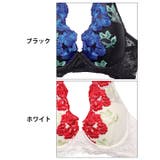ゴージャスビビットローズブラジャー&バック透けフルバックショーツ | Dazzy | 詳細画像11