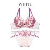 [Reinest]ノーブルボタニークフラワーブラジャー&バック透けフルバックショ… | Dazzy | 詳細画像8 
