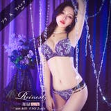 [Reinest]ノーブルボタニークフラワーブラジャー&バック透けTバックショー… | Dazzy | 詳細画像1 