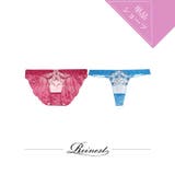 ラグジュアリーブライトペタルバック透け選べるショーツ | Dazzy | 詳細画像1 