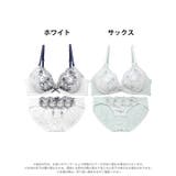 スカラップリーフチュールブラジャー&フルバックショーツ | Dazzy | 詳細画像8