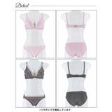 バイカラークラッシーペタルブラジャー&フルバックショーツ | Dazzy | 詳細画像7 