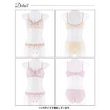 [ノンワイヤー] ブルームレースエンブロイダリーブラジャー&フルバックショーツ | Dazzy | 詳細画像9 