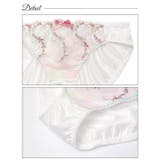 グラデーションシャイニーフルールブラジャー&フルバックショーツ | Dazzy | 詳細画像10