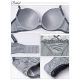 [3点セット] クラシカルレーシィサテンブラジャー&フルバック&Tバックショーツ | Dazzy | 詳細画像10 
