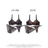 [3点セット] ダークシアーレースアップ脇高ブラジャー&バック透けフルバック&T… | Dazzy | 詳細画像8 