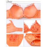 ディープシアーブロッサム脇高ブラジャー&フルバックショーツ | Dazzy | 詳細画像10 