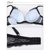 ロマネスクケミカルアーチブラジャー&バック透けフルバックショーツ | Dazzy | 詳細画像8 