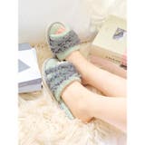 マイクロファイバーチュールフリルルームシューズ | Dazzy | 詳細画像2 