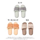 マイクロファイバーチュールフリルルームシューズ | Dazzy | 詳細画像6 