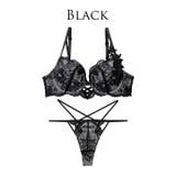  ミスティックレーシィクロスブラジャー&バック透けTバックショーツ | Dazzy | 詳細画像8 