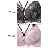  ロマンティック総レーススカラップコードブラジャー&バック透けフルバックショーツ… | Dazzy | 詳細画像11 