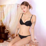 ツイストレーシィフローラルブラジャー&Tバックショーツ | Dazzy | 詳細画像6 