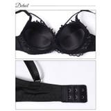 [3点セット] フラワーケミカルレースコードブラジャー&フルバック&Tバックショ… | Dazzy | 詳細画像8 