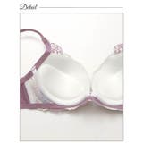 ノーブルフルールエンブロイダリー脇高ブラジャー&フルバックショーツ | Dazzy | 詳細画像9