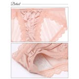 ワンカラーサテンプリーツレースバック透けフルバックショーツ単品 | Dazzy | 詳細画像10 