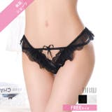 エアリーフリルリボンバック透けハーフバックショーツ単品 | Dazzy | 詳細画像1