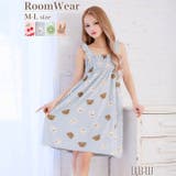 ファンシープリントノースリーブワンピースルームウェア | Dazzy | 詳細画像6 