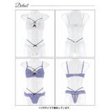 レーシィロマンスコードブラジャー&バック透けTバックショーツ | Dazzy | 詳細画像8